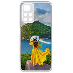 Чехол-накладка Krutoff Clear Case Платье летнее женское для Xiaomi Redmi Note 11 Pro+ 5G