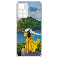 Чехол-накладка Krutoff Clear Case Платье летнее женское для Xiaomi Redmi Note 11