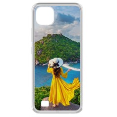 Чехол-накладка Krutoff Clear Case Платье летнее женское для Realme C11 (2021)