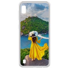 Чехол-накладка Krutoff Clear Case Платье летнее женское для Samsung Galaxy A10 (A105)