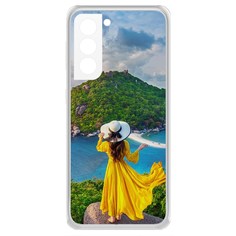 Чехол-накладка Krutoff Clear Case Платье летнее женское для Samsung Galaxy S21+ (G996)