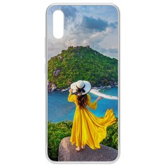 Чехол-накладка Krutoff Clear Case Платье летнее женское для Xiaomi Redmi 9A