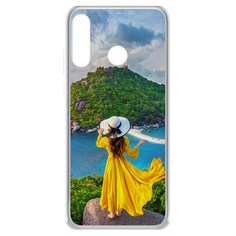 Чехол-накладка Krutoff Clear Case Платье летнее женское для Honor 20S