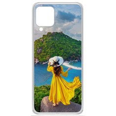 Чехол-накладка Krutoff Clear Case Платье летнее женское для Samsung Galaxy M22 (M225)