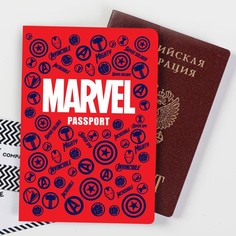 Обложка для паспорта мужская Marvel Мстители, красный