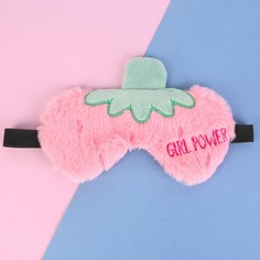 Маска для сна NoBrand Girl power, розовый