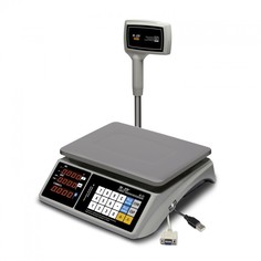 Весы торговые Mertech M-ER 328 ACPX-15.2 "TOUCH-M" LED RS232 и USB белый