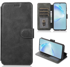 Чехол книжка подставка на Samsung Galaxy M52 M526 кожаный флип магниты визитница черный No Brand