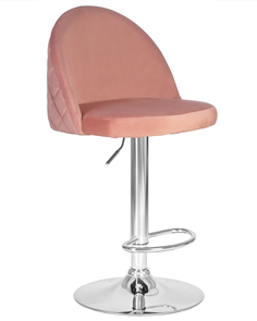 Барный стул Империя стульев MILANA LM-3036 powder pink (MJ9-32), хром/пудрово-розовый