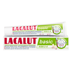 Зубная паста детская Lacalut Basic kids от 2 до 6 лет 60 г