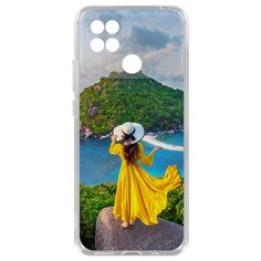 Чехол-накладка Krutoff Clear Case Платье летнее женское для Poco C40