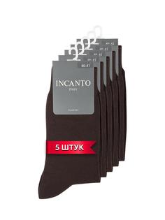Комплект носков мужских Incanto BU733008(5 пар) коричневых 44-45