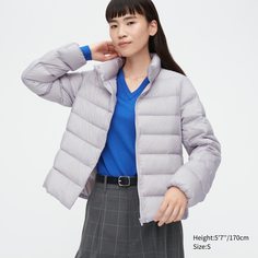 Пуховик женский UNIQLO 450310COL02 серый 2XL (доставка из-за рубежа)