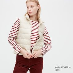 Утепленный жилет женский UNIQLO 450312COL01 белый XS (доставка из-за рубежа)