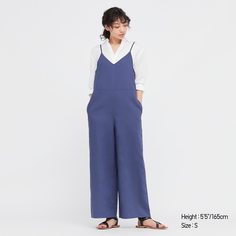 Комбинезон женский UNIQLO 447079COL66 синий S (доставка из-за рубежа)