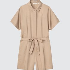 Комбинезон женский UNIQLO 445143COL31 бежевый S (доставка из-за рубежа)