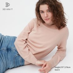 Джемпер женский UNIQLO 450635COL10 розовый S (доставка из-за рубежа)