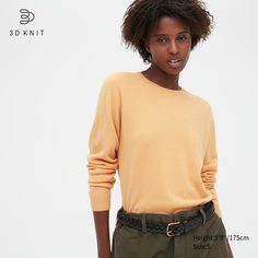 Джемпер женский UNIQLO 450635COL42 желтый M (доставка из-за рубежа)