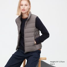 Утепленный жилет женский UNIQLO 450312COL33 хаки 2XL (доставка из-за рубежа)