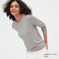 Джемпер женский UNIQLO 450509COL04 серый XS (доставка из-за рубежа)
