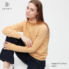Водолазка женская UNIQLO 450637COL42 желтая M (доставка из-за рубежа)