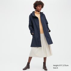 Плащ женский UNIQLO 450523COL68 синий 2XL (доставка из-за рубежа)