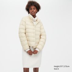 Пуховик женский UNIQLO 450310COL01 белый M (доставка из-за рубежа)