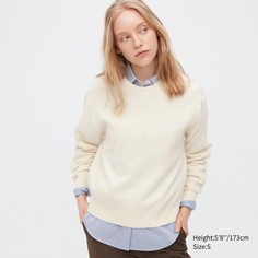 Джемпер женский UNIQLO 450516COL01 белый M (доставка из-за рубежа)