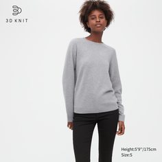 Джемпер женский UNIQLO 450635COL02 серый L (доставка из-за рубежа)