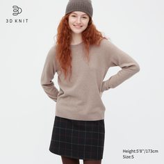 Джемпер женский UNIQLO 450635COL31 бежевый XL (доставка из-за рубежа)