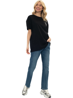 Футболка женская Lee Cooper MT4A121090BS2LC1-BLK черная L