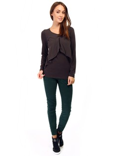 Блуза женская Deha D95701 коричневая 42 RU