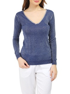 Пуловер женский Deha D33354 синий 42 RU