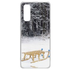 Чехол-накладка Krutoff Clear Case Санки для Oppo Find X2