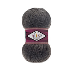 Пряжа ALIZE Superwash Comfort Socks 100г, 420м (182 тёмно-серый меланж), 5 мотков