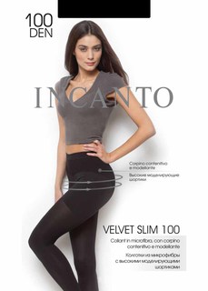 Колготки женские Incanto колготки женские Velvet Slim 100 nero, размер 4 черные 4