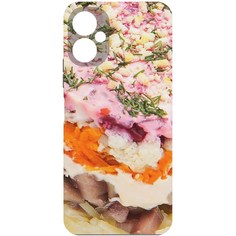 Чехол-накладка Krutoff Софт Кейс Сельдь под шубой для Tecno Spark 9 Pro черный