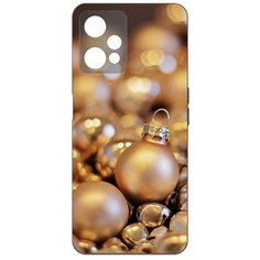 Чехол-накладка Krutoff Софт Кейс Золотые игрушки для Realme 9 Pro черный