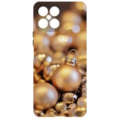 Чехол-накладка Krutoff Софт Кейс Золотые игрушки для Honor X8 черный