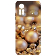 Чехол-накладка Krutoff Софт Кейс Золотые игрушки для Poco X4 Pro 5G черный