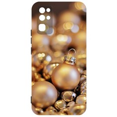 Чехол-накладка Krutoff Софт Кейс Золотые игрушки для Honor 30 черный