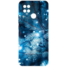 Чехол-накладка Krutoff Софт Кейс Гирлянда для Xiaomi Redmi 10A черный