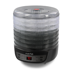 Сушилка для овощей и фруктов Marta MFD-8207PS черный