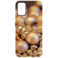 Чехол-накладка Krutoff Софт Кейс Золотые игрушки для Realme 7 Pro черный