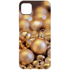 Чехол-накладка Krutoff Софт Кейс Золотые игрушки для Samsung Galaxy A22s (A226) черный