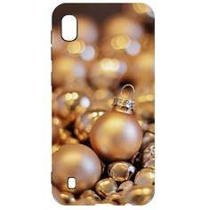 Чехол-накладка Krutoff Софт Кейс Золотые игрушки для Samsung Galaxy A10 (A105) черный