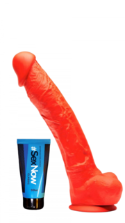 Набор фаллоимитатор Stretch No. 6, 32 см и интимная гель смазка SexNow Classic 50 мл