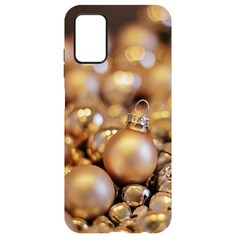 Чехол-накладка Krutoff Софт Кейс Золотые игрушки для Samsung Galaxy A03s (A037) черный