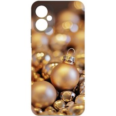 Чехол-накладка Krutoff Софт Кейс Золотые игрушки для Tecno Spark 9 Pro черный