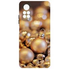 Чехол-накладка Krutoff Софт Кейс Золотые игрушки для Xiaomi Redmi Note 11S черный